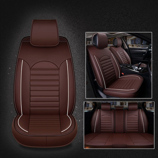 Five-seat Universal Fully Enclosed Car Seat Cushion Four Seasons Universal Leather Saddle Cover