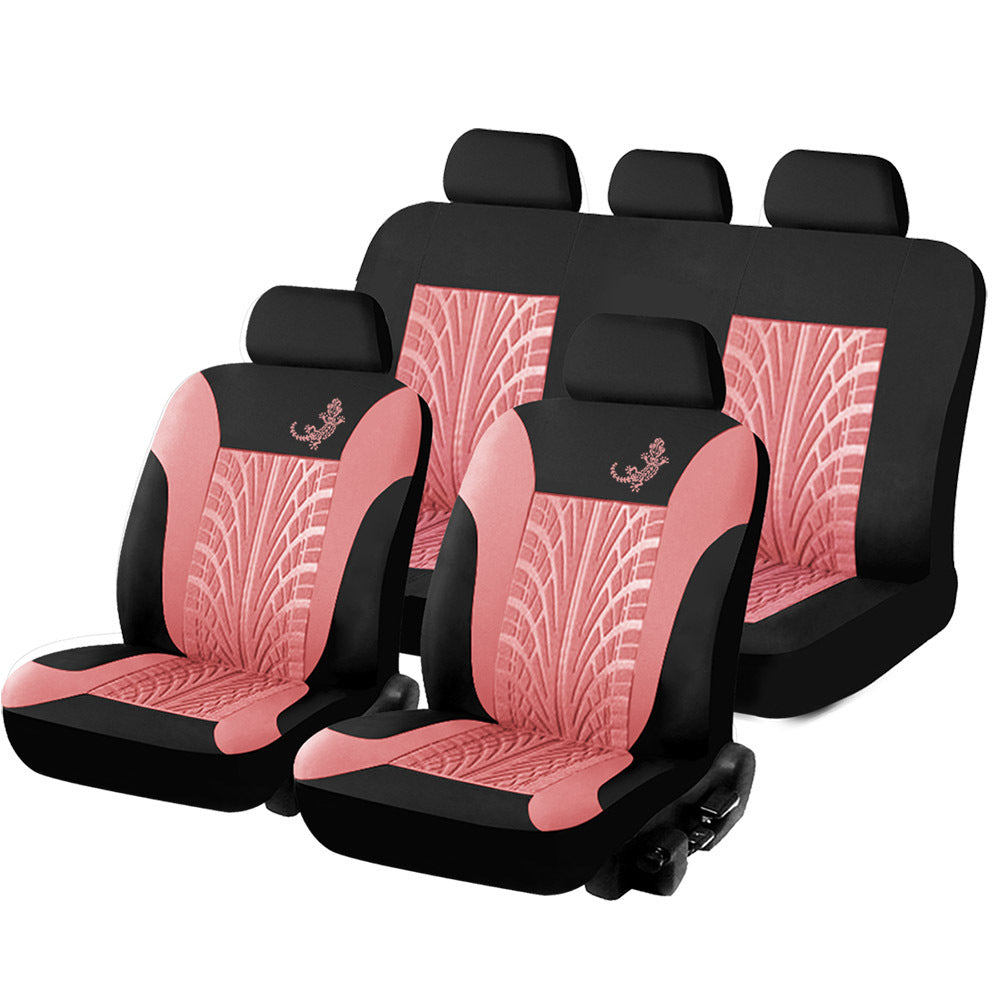 Car Universal Seat Cover 9-piece Gecko Mesh Cloth
